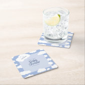 赤ちゃんシャワークラウド9 9かわいいお洒落パーティー スクエアペーパーコースター (インサイチュ)