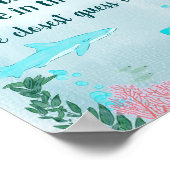 赤ちゃんシャワーグミシャークゲーム ポスター (角)