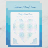 赤ちゃんシャワーゲーグラデーションムストライプ（青） (正面/裏面)