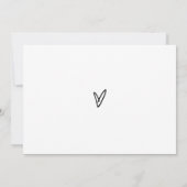 赤ちゃんシャワーゲームのミニマルな希望と希望 招待状 (裏面)