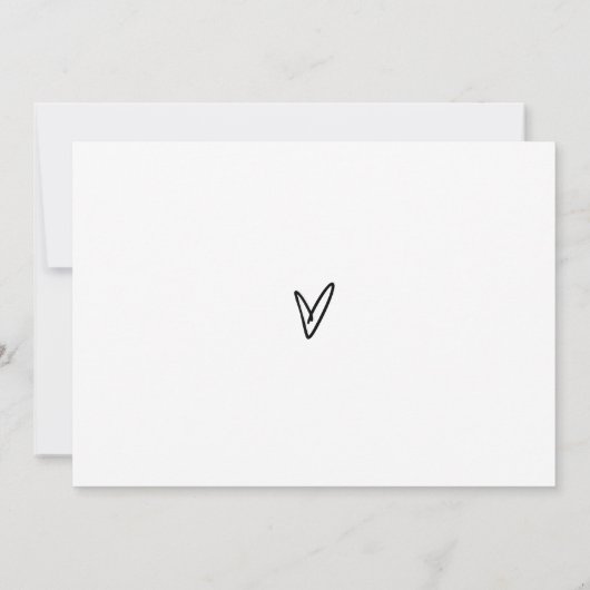 赤ちゃんシャワーゲームのミニマルな希望と希望 招待状 (裏面)