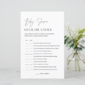 赤ちゃんシャワーゲームの上または下のハーローベビー (スタンド正面)