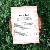 赤ちゃんシャワーゲームの下に白いバニーピンク 招待状