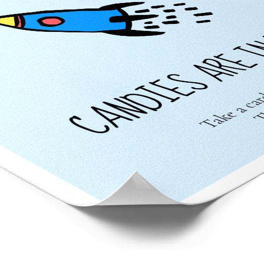 赤ちゃんシャワーゲームの数を推測 ポスター (角)