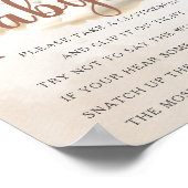 赤ちゃんシャワーゲームはベビークマ風船と言わない ポスター (角)