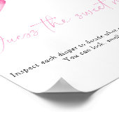 赤ちゃんシャワーゲームは甘い混乱を推測 ポスター (角)