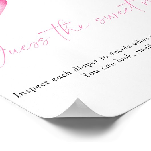 赤ちゃんシャワーゲームは甘い混乱を推測 ポスター (角)