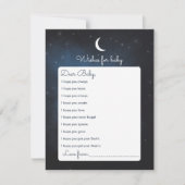 赤ちゃんシャワーゲームカードのご希望 招待状 (正面)