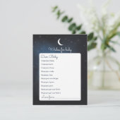 赤ちゃんシャワーゲームカードのご希望 招待状 (スタンド正面)