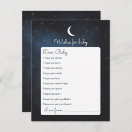 赤ちゃんシャワーゲームカードのご希望 招待状