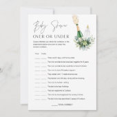 赤ちゃんシャワーゲームカードの上または下のREMYベビー 招待状 (正面)