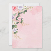 赤ちゃんシャワーゲームカードの象の予測 招待状 (裏面)