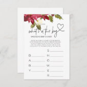 赤ちゃんシャワーゲームクリスマスベビーシャワーパーティーカード エンクロージャーカード (正面/裏面)