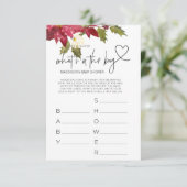 赤ちゃんシャワーゲームクリスマスベビーシャワーパーティーカード エンクロージャーカード (スタンド正面)