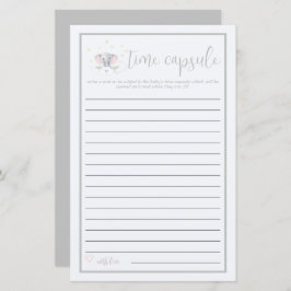 赤ちゃんシャワーゲームタイムカプセルゾウ