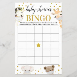 赤ちゃんシャワーゲームビンゴカード チラシ