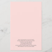 赤ちゃんシャワーゲームビンゴモダンサンゴ幾何学 チラシ (裏面)