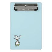 赤ちゃんシャワーゲームブルーメモリーボード ミニクリップボード (正面)