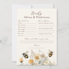 赤ちゃんシャワーゲーム予測アドバイスの希望 招待状