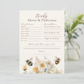 赤ちゃんシャワーゲーム予測アドバイスの希望 招待状 (スタンド正面)