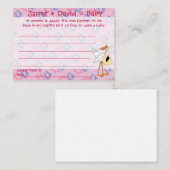 赤ちゃんシャワーゲーム便利なヒントカード アドバイスカード (正面/裏面)