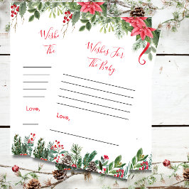 赤ちゃんシャワーゲーム冬のクリスマスの願い