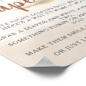 赤ちゃんシャワーゲーム深夜おむつバルーンを持つ ポスター (角)