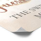 赤ちゃんシャワーゲーム甘い混乱ベアバルーンを推測 ポスター (角)