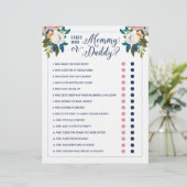 赤ちゃんシャワーゲーム誰がママまたはパパ編集可能 (スタンド正面)