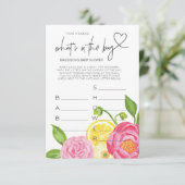 赤ちゃんシャワーゲーム赤ちゃん女の子シャワー好意カード エンクロージャーカード (スタンド正面)