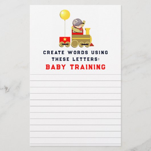 赤ちゃんシャワーゲーム (正面)