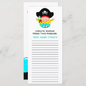 赤ちゃんシャワーゲーム (正面/裏面)