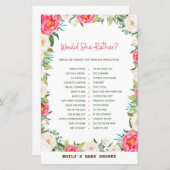 赤ちゃんシャワーゲーム (正面/裏面)