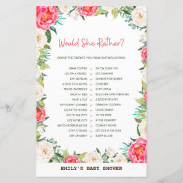 赤ちゃんシャワーゲーム