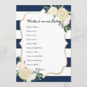 赤ちゃんシャワーゲーム – ベビーと推測の願い アドバイスカード (裏面)