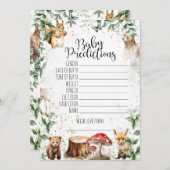 赤ちゃんシャワーゲーム – ベビー予測 招待状 (正面/裏面)