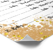 赤ちゃんシャワーゲーム ポスター (角)