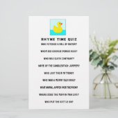 赤ちゃんシャワーゲーム 便箋 (スタンド正面)