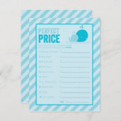 赤ちゃんシャワーゲーム – 完璧な価格 – Blue Whale インビテーションポストカード (正面/裏面)