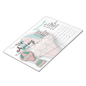 赤ちゃんシャワーゲーム，言葉のスクランブル，熱気球 ノートパッド (アングル)