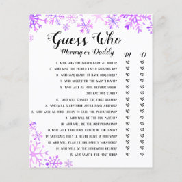 赤ちゃんシャワーゲーム – 誰を推測、ベビーそれは寒い