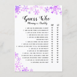 赤ちゃんシャワーゲーム – 誰を推測、ベビーそれは寒い 招待状