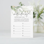 赤ちゃんシャワーゲー男女兼用ム赤ちゃんシャワーカード エンクロージャーカード (スタンド正面)