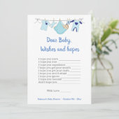 赤ちゃんシャワーゲ親愛ームベビーの願いと希望 招待状 (スタンド正面)