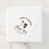 赤ちゃんシャワーコーヒーAベビーは茶色の白を醸造している フェイバータグ (インサイチュ)