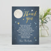 赤ちゃんシャワーサンキューカード愛する月 サンキューカード (スタンド正面)
