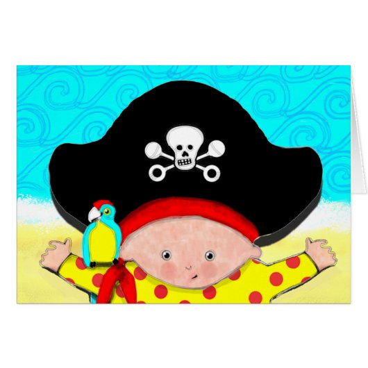 赤ちゃんシャワーサンキューカード (正面横)