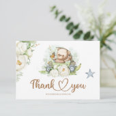 赤ちゃんシャワーサンキューカード カード (スタンド正面)