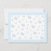 赤ちゃんシャワーサンキューカード、"スニップとカタツムリ" サンキューカード (裏面)