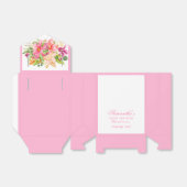 赤ちゃんシャワーシックな花ブーケピンク フェイバーボックス (折り畳みなし)